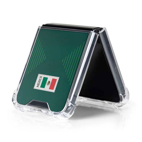 Mexico Soccer Flag Galaxy Z Flip5 5G Clear Case